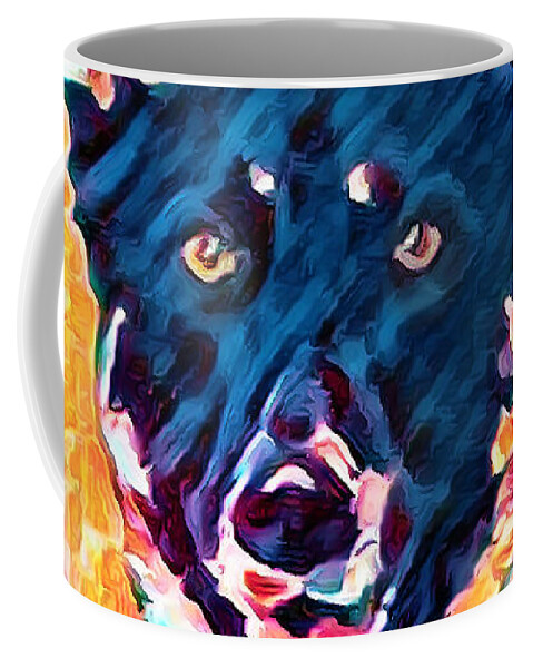  Coffee Mug featuring the photograph German Shepherd Commission by Bellesouth Studio