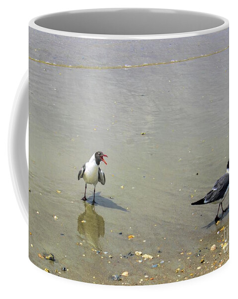 Birds Coffee Mug featuring the photograph Get Lost Seagulls by Roberta Byram