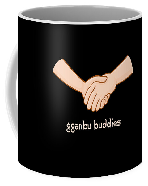 Gganbu Coffee Mug featuring the digital art Gganbu Buddies by Flippin Sweet Gear