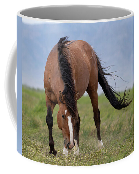 Wild Horses Coffee Mug featuring the photograph Ghost by Mary Hone