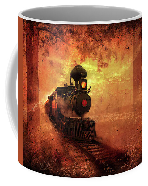 Sharaabel Coffee Mug featuring the photograph Ghost Train by Shara Abel