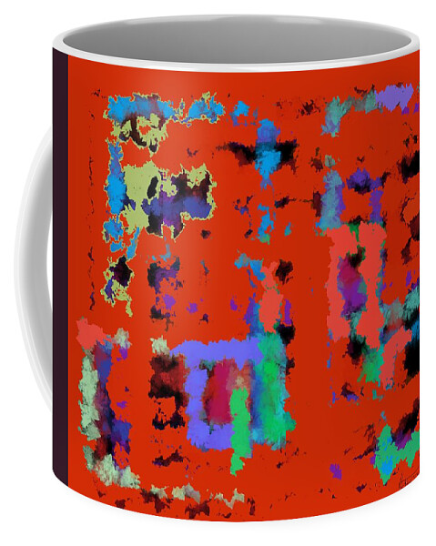 Ghosts In The Wall Coffee Mug featuring the digital art Ghosts in the Wall by Ruth Harrigan