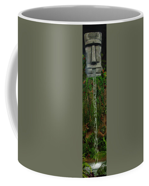 Giant Coffee Mug featuring the photograph Giant Tiki Waterfall by Garry Gay