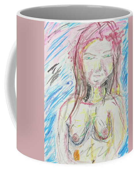Girl Coffee Mug featuring the painting Girl by David Feder