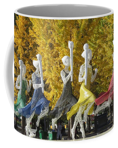 China Coffee Mug featuring the photograph Olympians by Kerry Obrist