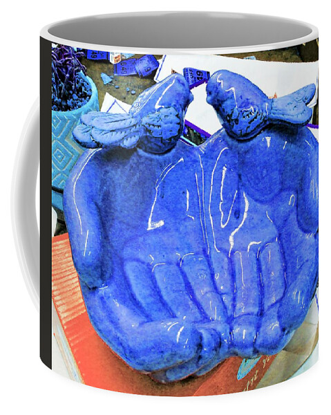 Hands Coffee Mug featuring the photograph Giving Hands by Andrew Lawrence