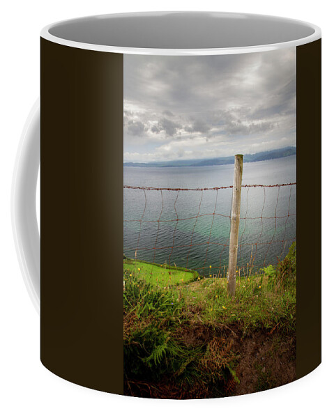 Azure. Green Coffee Mug featuring the photograph Glenbeigh Edging by Mark Callanan