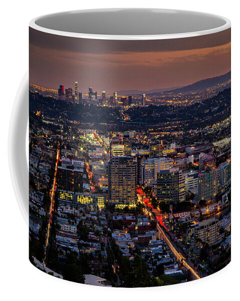 Glendale Coffee Mug featuring the photograph Glendale Dusk - California, USA - 2014 2/10 by Robert Khoi