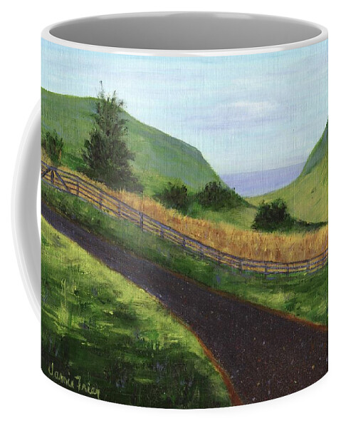 Ireland Coffee Mug featuring the painting Glens of Antrim by Jamie Frier