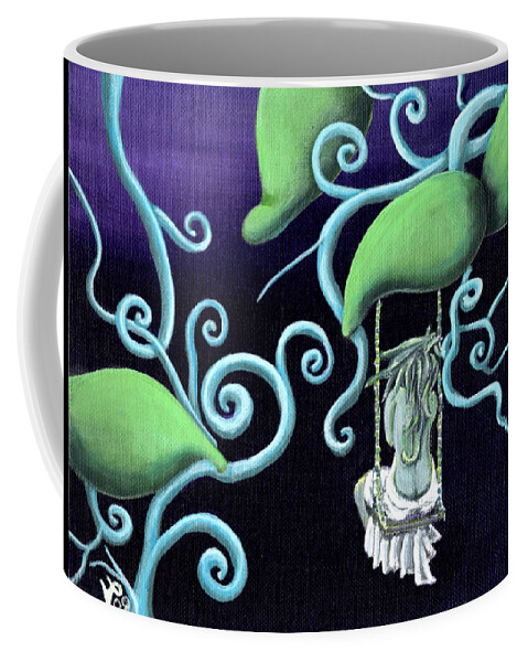 Feminine Coffee Mug featuring the painting Glissfull Goddess by Vicki Noble