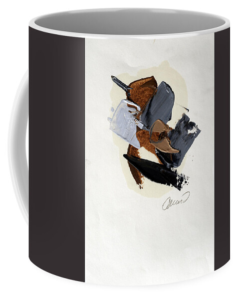 Pallet Point Coffee Mug featuring the painting Global Crossroads #2 by Craig Morris