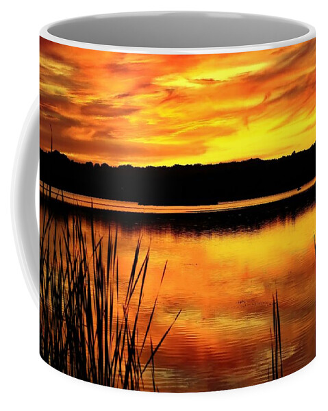 Sunset Coffee Mug featuring the photograph Glorious Sunset by Mary Walchuck