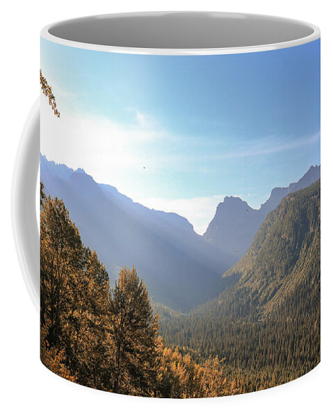 Mountain Coffee Mug featuring the photograph Glowing Glacier by Go and Flow Photos
