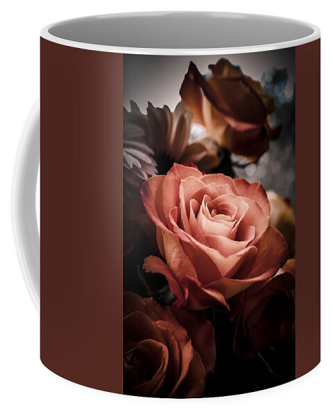 Rose Coffee Mug featuring the photograph Glowing Orange Tea Rose by W Craig Photography