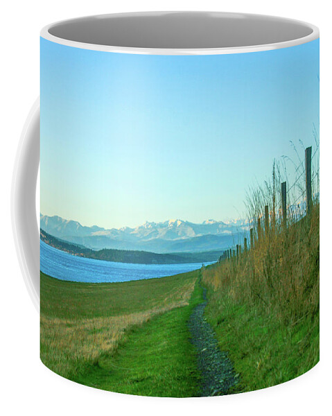Bluff Coffee Mug featuring the photograph Go Take a Hike by Leslie Struxness