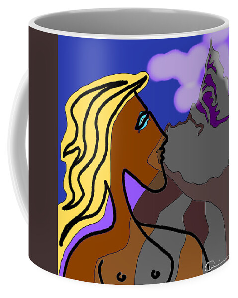Quiros Coffee Mug featuring the digital art Goal by Jeffrey Quiros