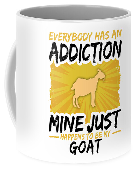 Goat Addiction Funny Farmer Animal Lover Coffee Mug by Jacob Zelazny -  Pixels