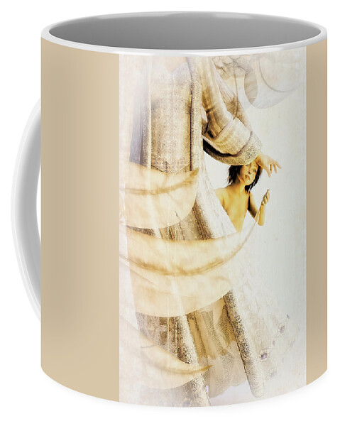 Angel Coffee Mug featuring the digital art God Bless This Child by Bob Orsillo