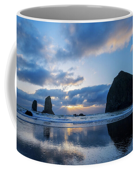 Cannon Coffee Mug featuring the photograph Cannon Beach Sunset by Patrick Campbell