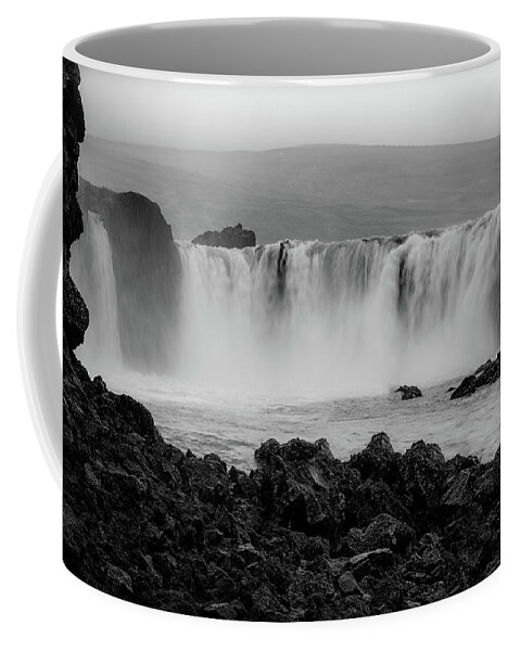 Godafoss Coffee Mug featuring the photograph Godafoss Waterfall by Chris Lord