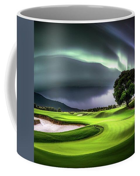 Fantasy Coffee Mug featuring the digital art Going Green by Ally White