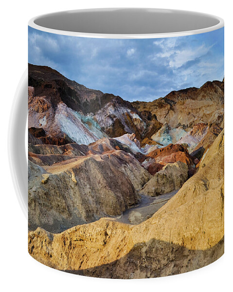 Death Valley National Park Coffee Mug featuring the photograph Golden Artist's Palette by Kyle Hanson