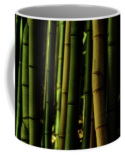 Golden Bamboo Coffee Mug featuring the photograph Golden Bamboo by Johnny Boyd
