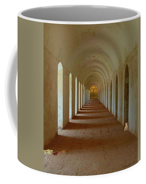  Coffee Mug featuring the digital art Golden Door by Asok Mukhopadhyay