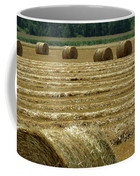 Canada Coffee Mug featuring the photograph Golden Harvest by Mary Mikawoz