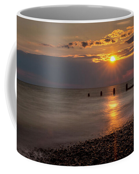 Landscape Coffee Mug featuring the photograph Golden Hour at Selsey by Chris Boulton