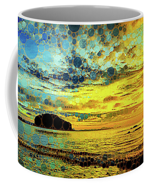 Golden Sea Coffee Mug featuring the photograph Golden Sea by Susan Maxwell Schmidt