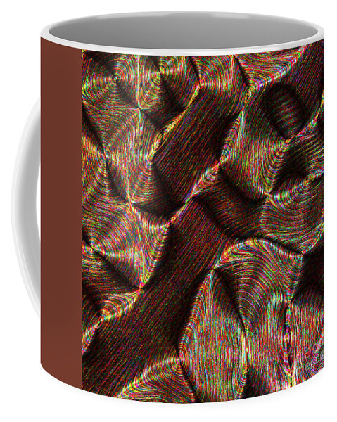 Abstract Coffee Mug featuring the digital art Goldstone #33 by Paul Hunn
