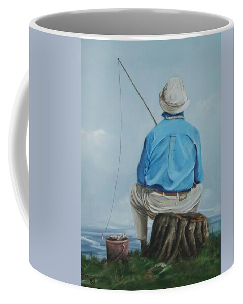 Gone Fishing Coffee Mug by Teresa Trotter - Fine Art America