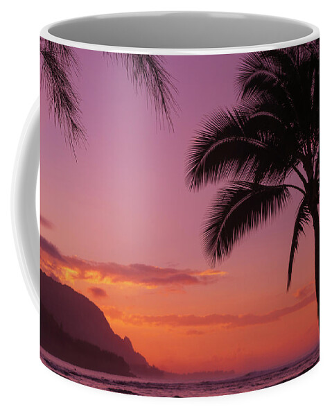 Kauai Coffee Mug featuring the photograph Goodnight Palm by Tony Spencer