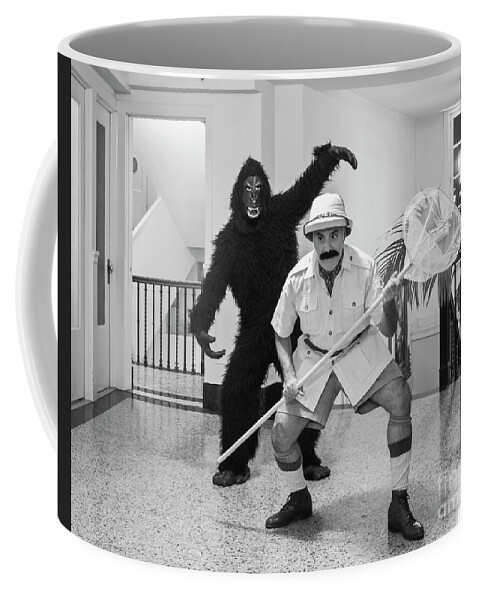 Gorilla Hunting Coffee Mug featuring the photograph Gorilla Hunt by Sad Hill - Bizarre Los Angeles Archive