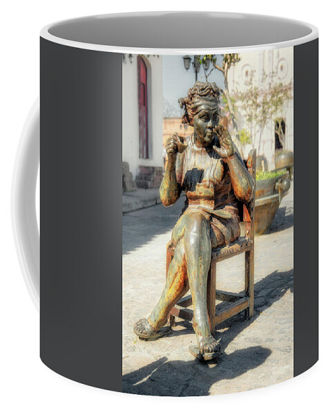 Camaguey Coffee Mug featuring the photograph Gossiping woman 2 by Martha J. Perez by Micah Offman