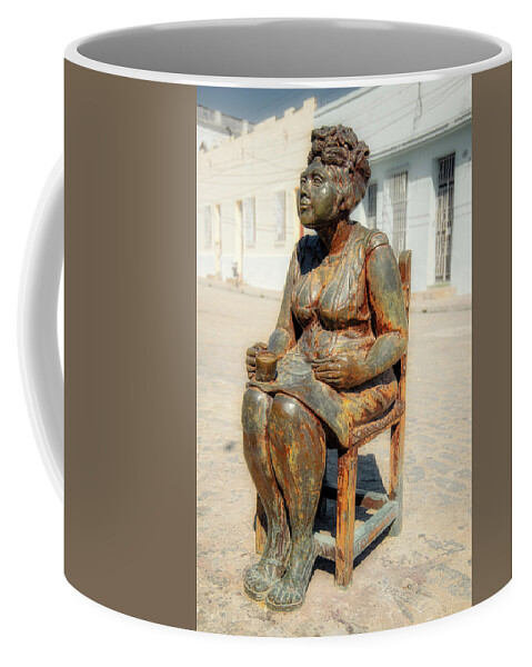 Camaguey Coffee Mug featuring the photograph Gossiping woman 3 by Martha J. Perez by Micah Offman
