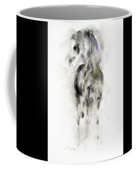 Horse Coffee Mug featuring the painting Grace by Janette Lockett