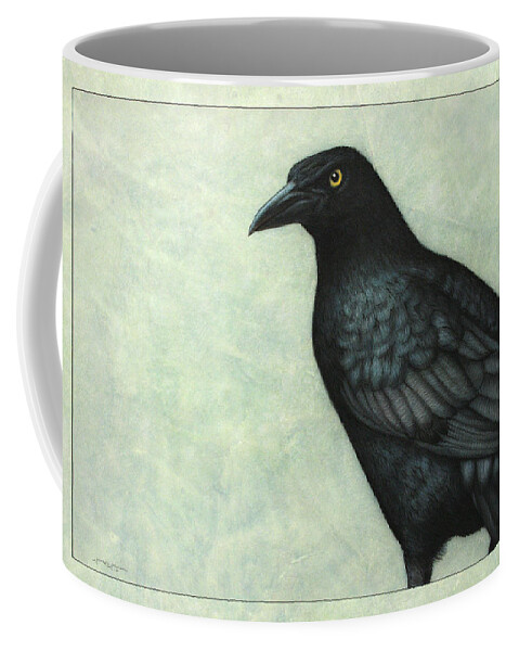 Grackle Coffee Mug featuring the painting Grackle by James W Johnson