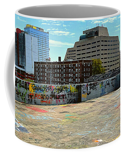 Graffiti Coffee Mug featuring the photograph Graffiti on the Top Deck by Lee Darnell