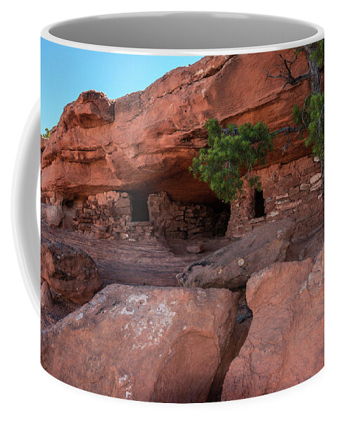 Canyonlands Coffee Mug featuring the photograph Granaries - 9697 by Jerry Owens