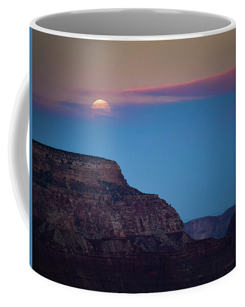 Grand Canyon Coffee Mug featuring the photograph Grand Canyon Full Moon by Susie Loechler