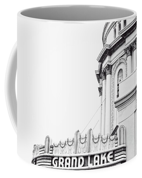 Sky Coffee Mug featuring the photograph Grand Lake Devoid of Colour by Maggy Marsh