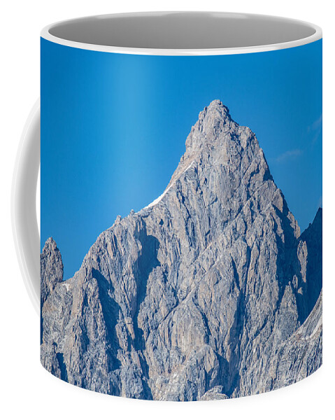 Grand Teton Peak Coffee Mug featuring the digital art Grand Teton Peak by Tammy Keyes