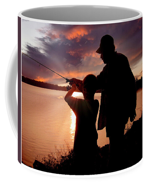 Best Great Grandpa Ever Fishing Rod Photo Mug