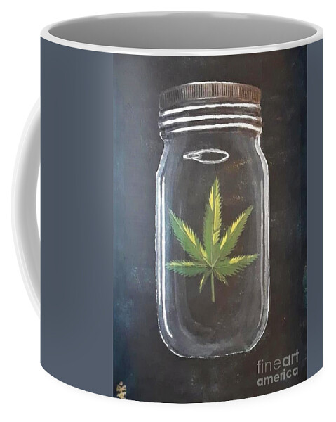 Pot Coffee Mug featuring the painting Granny's Preserves by April Reilly