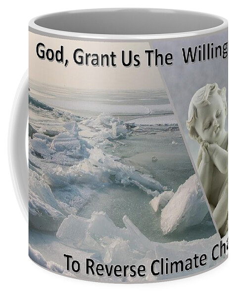 Arctic Coffee Mug featuring the mixed media Grant Us The Willingness by Nancy Ayanna Wyatt
