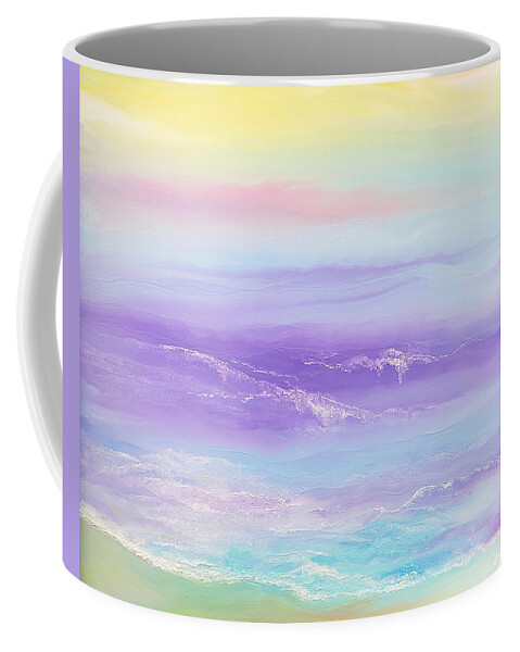 Abstract Coffee Mug featuring the painting Grateful by Christine Bolden