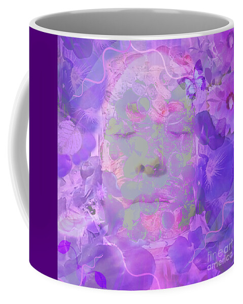 Grateful For Grace Coffee Mug featuring the mixed media Grateful For Grace by Diamante Lavendar