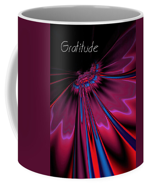 Fractal Coffee Mug featuring the digital art Gratitude #15 by Mary Ann Benoit
